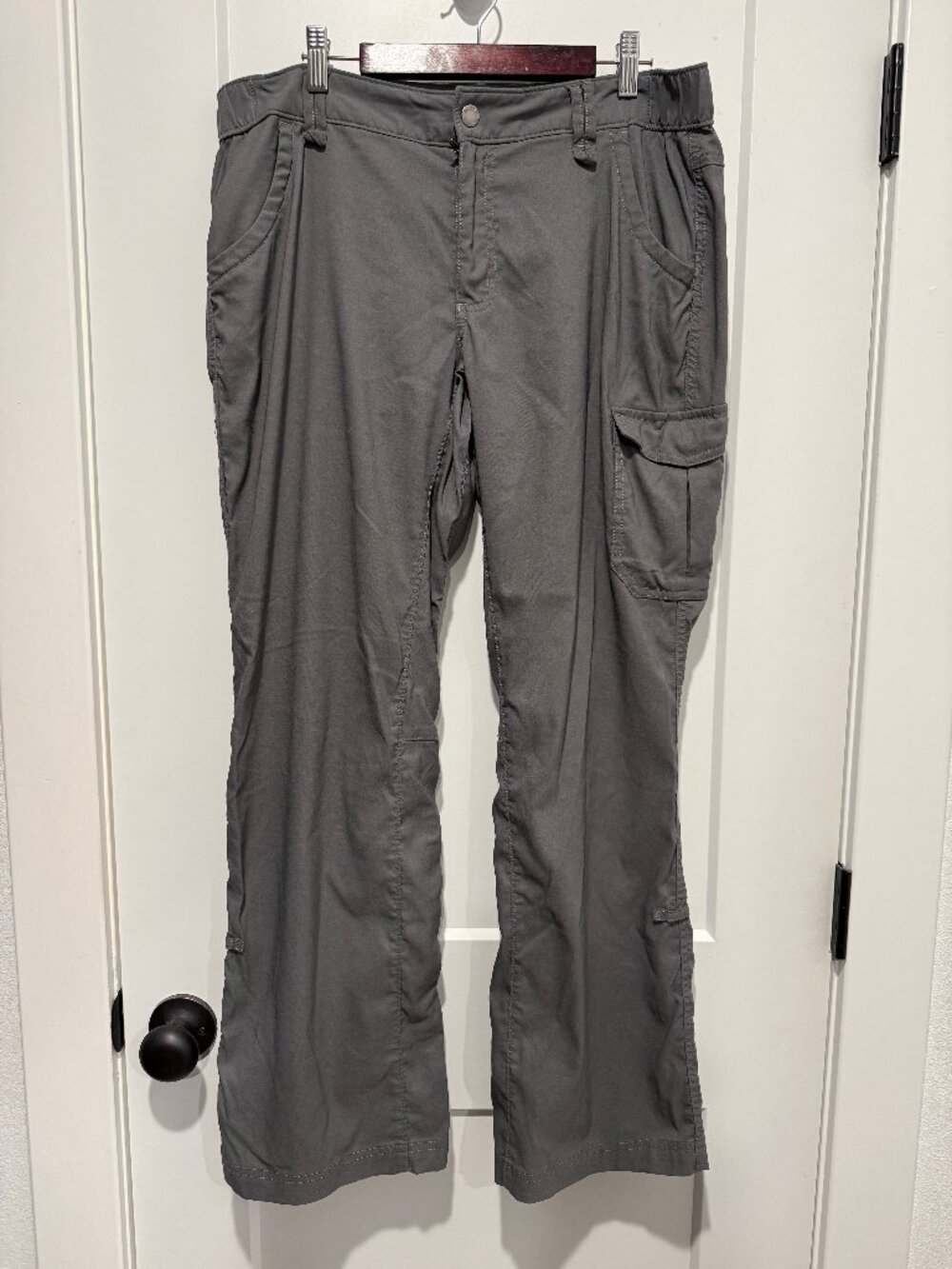 Duluth Trading Co Wide Leg Cargo Pants - Gray